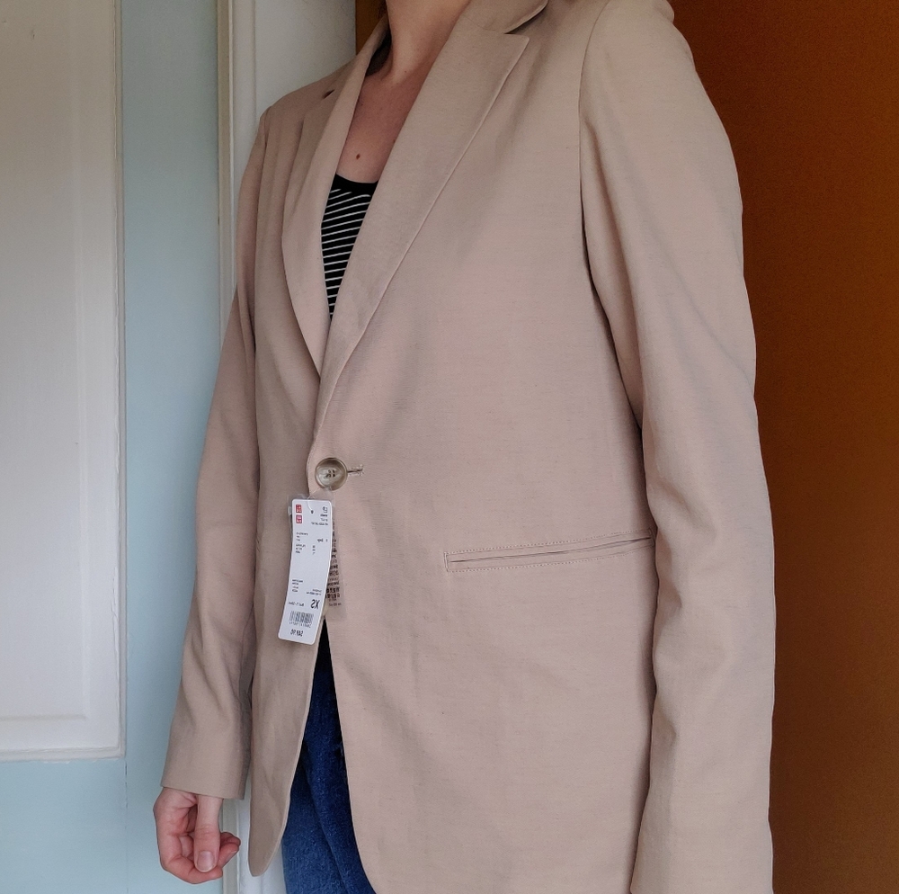 UV Cut Relaxed Jacket Uniqlo Beige XS